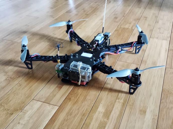 四轴飞行器延长板 3D打印模型渲染图